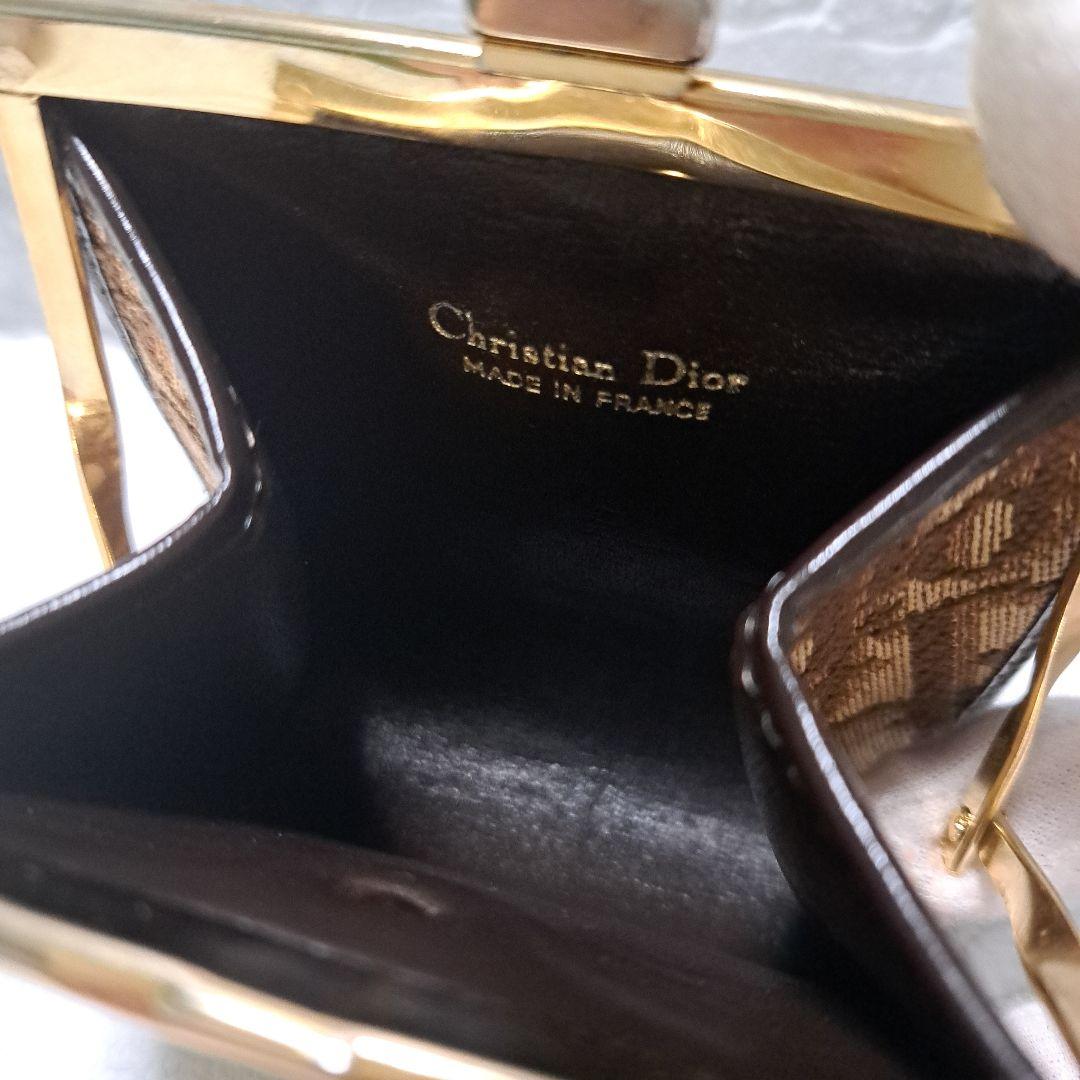 ✨️超美品✨️オールドディオール☆トロッター柄　がま口　小銭入れ　ヴィンテージ