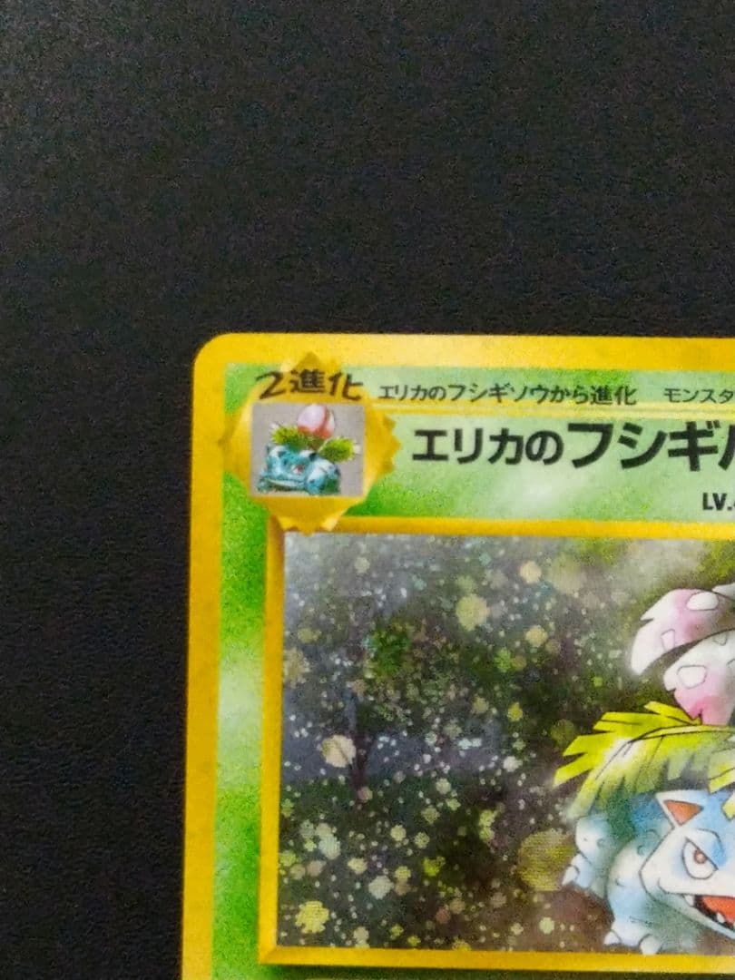 旧裏　ポケモンカード　エリカのフシギバナ LV.45 HP90　渦巻きホロ