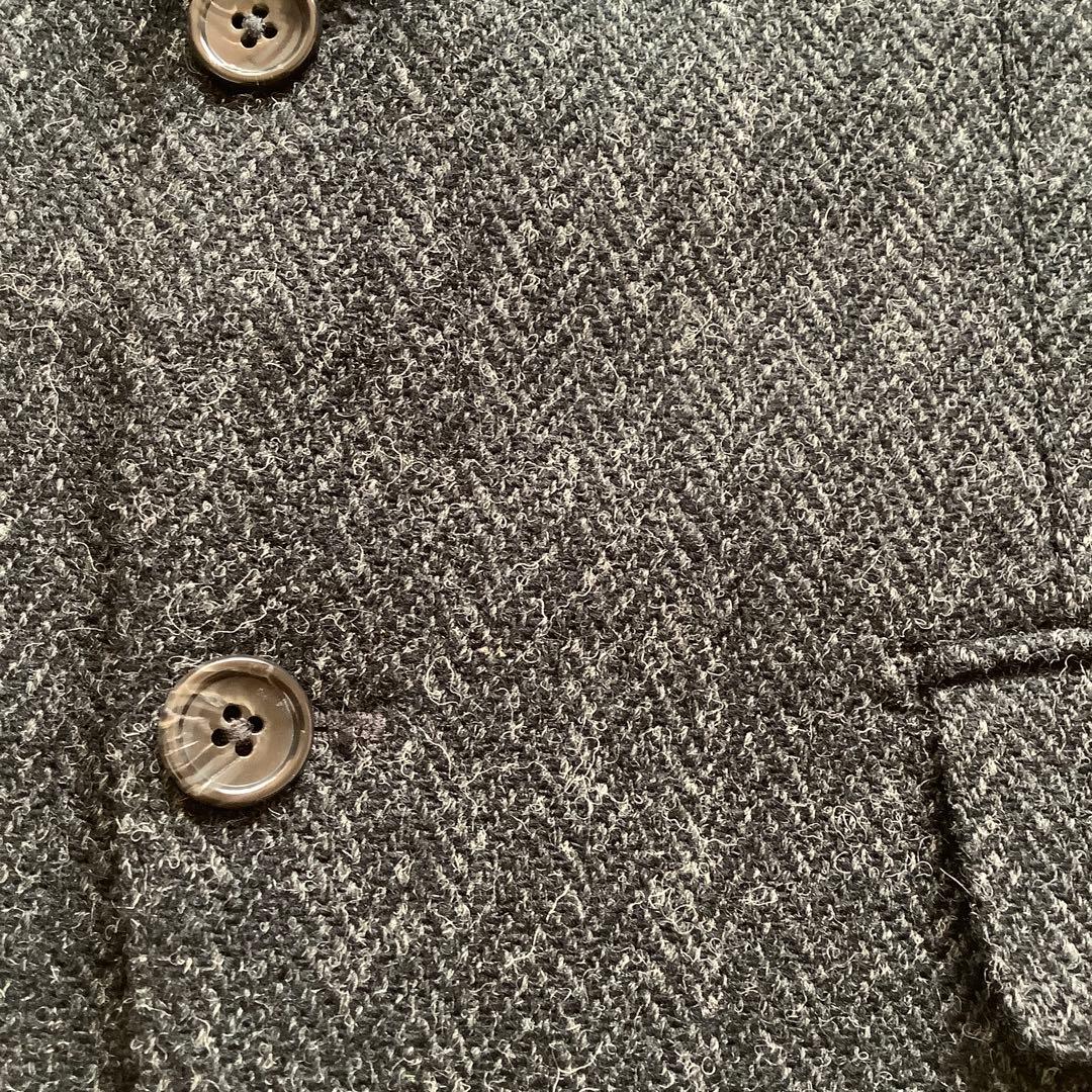 ハリスツイード ジャケット チャコールグレー