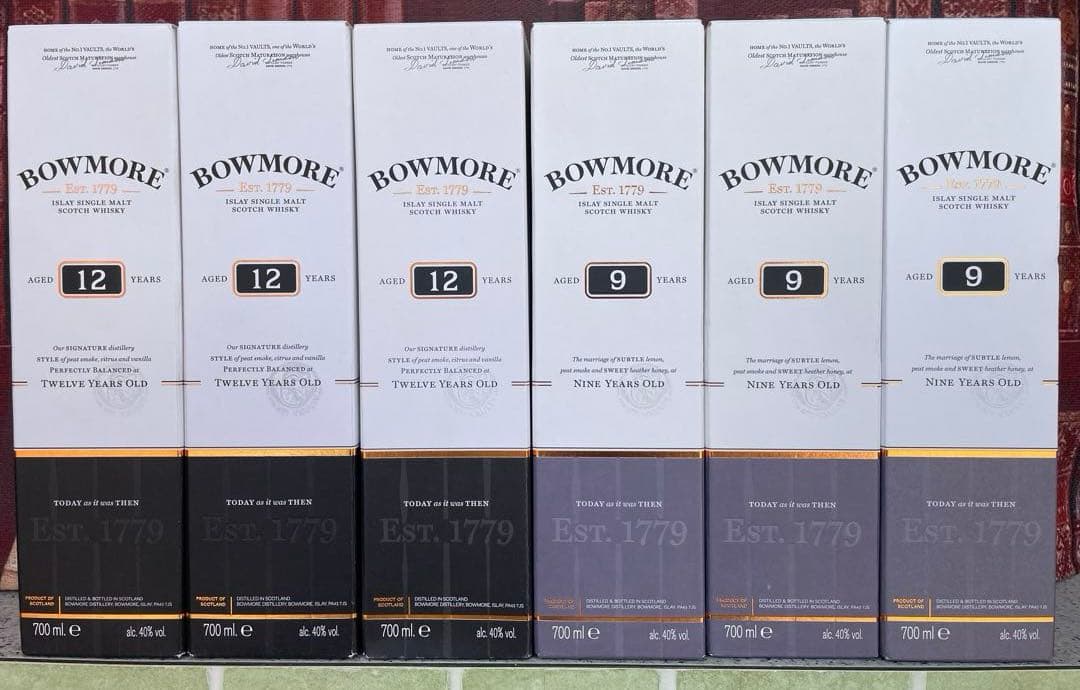 BOWMORE 12年 & 9年 ウイスキー セット