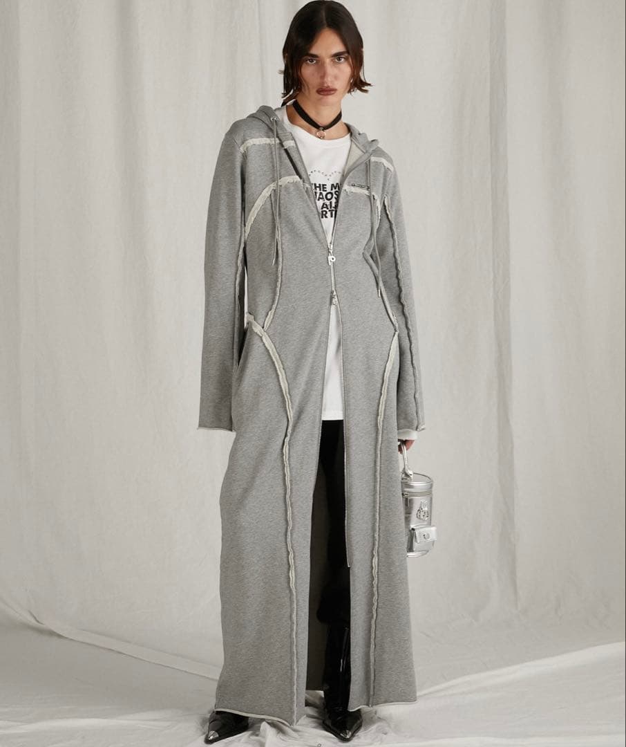 PRANK PROJECT ジップフードスウェットワンピース