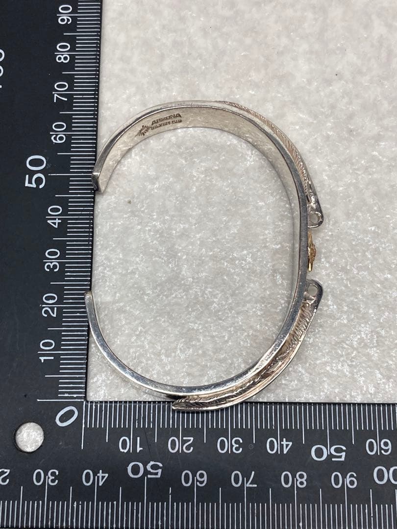 ARIZONA アリゾナフリーダム シルバー K18 18金 ルビー バングル