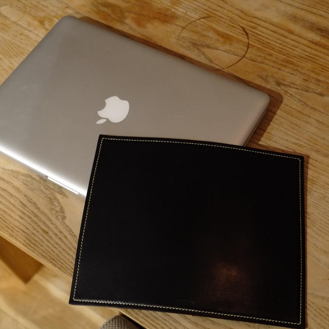 HERMES エルメス レザー マウスパッド バイカラー E刻印 2001年