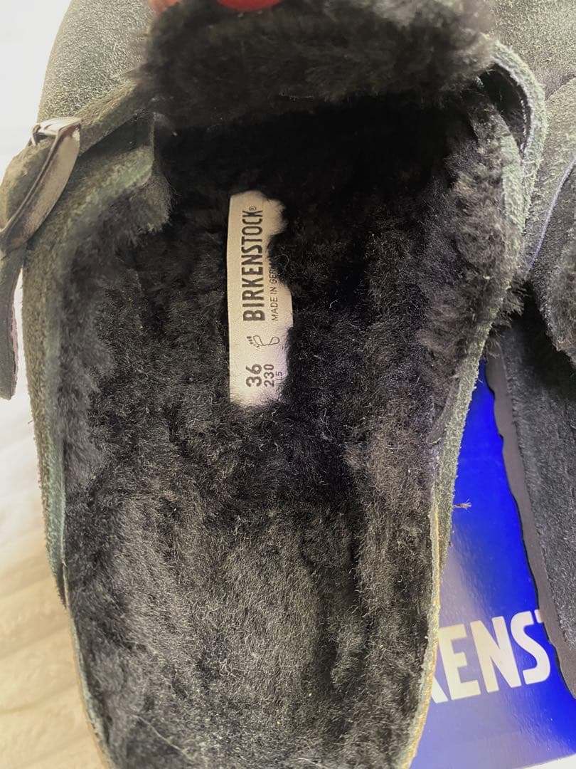 ビルケンシュトック ボストンシェアリング　スエードブラック　36 23cm