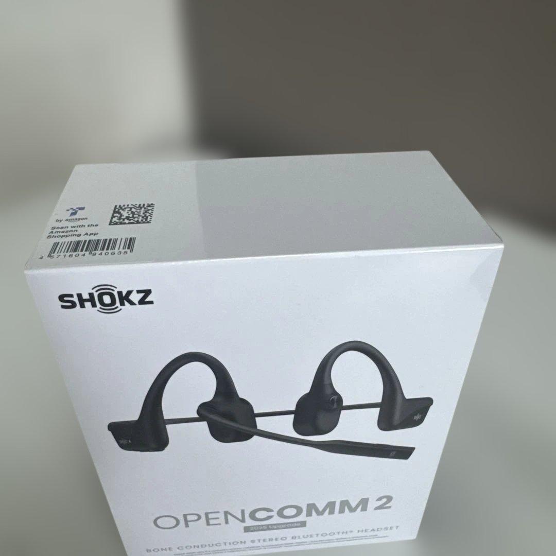 SHOKZ OPENCOMM 2 ブラック 骨伝導ヘッドセット
