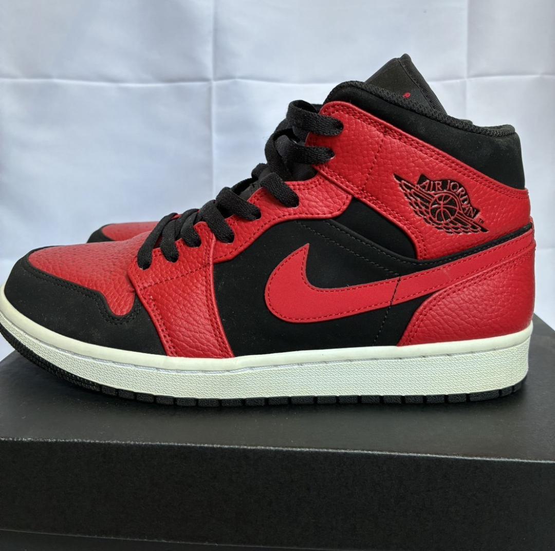 シューズ(男性用) NIKE Air Jordan 1 Mid Reverse Bred 27cm