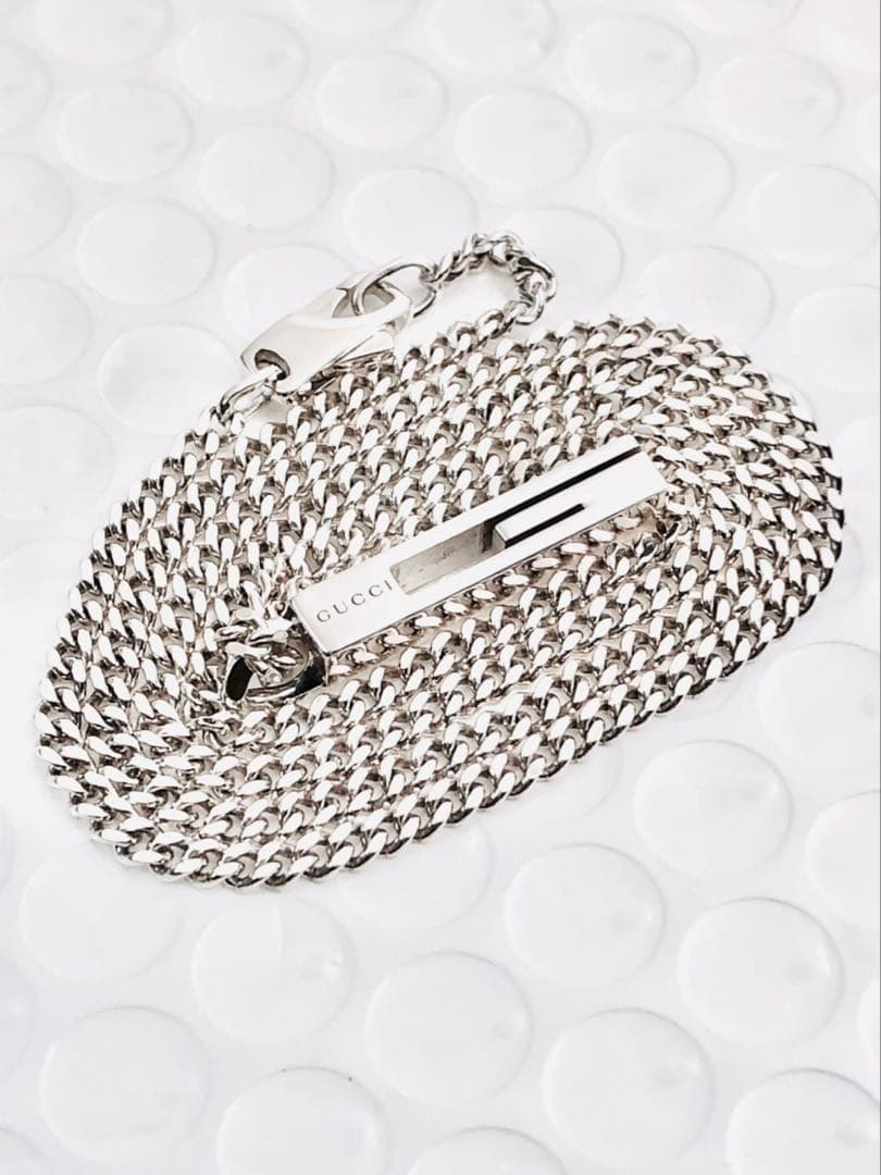 【超美品！箱無し】GUCCI カットアウトG ネックレス 男女兼用