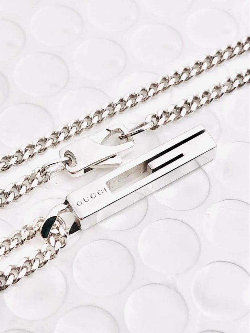 【超美品！箱無し】GUCCI カットアウトG ネックレス 男女兼用