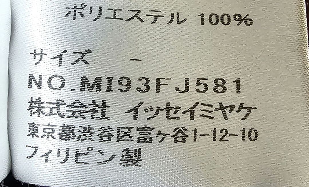 ISSEY MIYAKE me プリーツ　光沢感　ブラック　箔