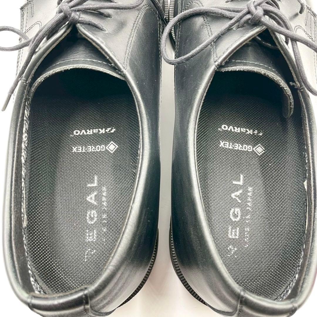 リーガル プレーントゥ 34CL ゴアテックス 黒 26.5cm Y1437