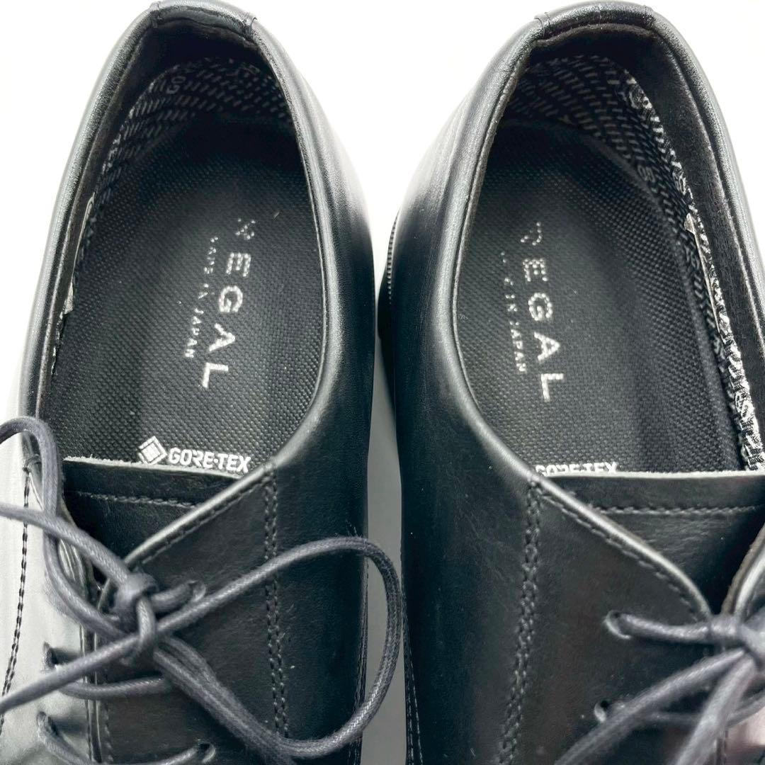 リーガル プレーントゥ 34CL ゴアテックス 黒 26.5cm Y1437