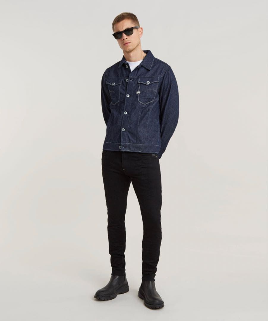 G-STAR REVEND SKINNY JEANS 32/32 ブラック