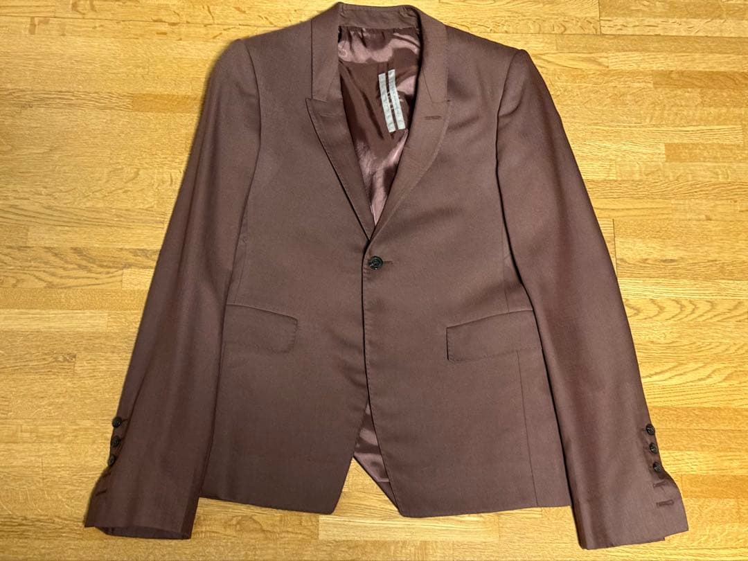 Rick Owensシングルブレストブレザーブラウン RU21S6733-WG