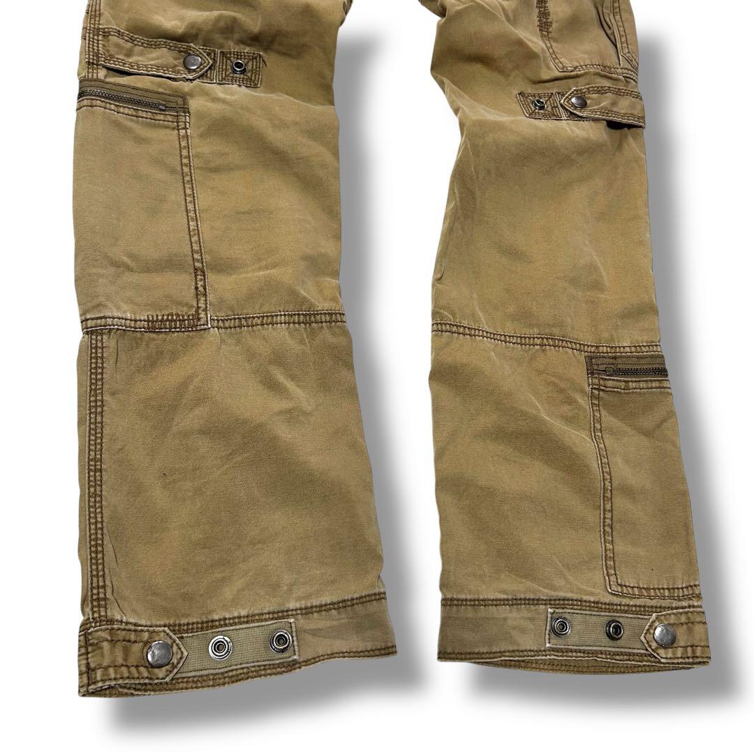 ラルフローレン パラシュート カーゴ パンツ ミリタリー ブラウン サイズ7