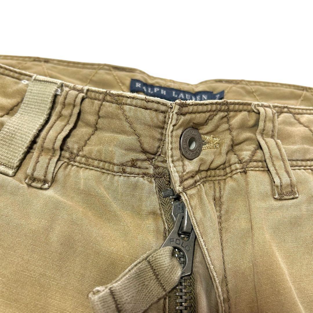 ラルフローレン パラシュート カーゴ パンツ ミリタリー ブラウン サイズ7