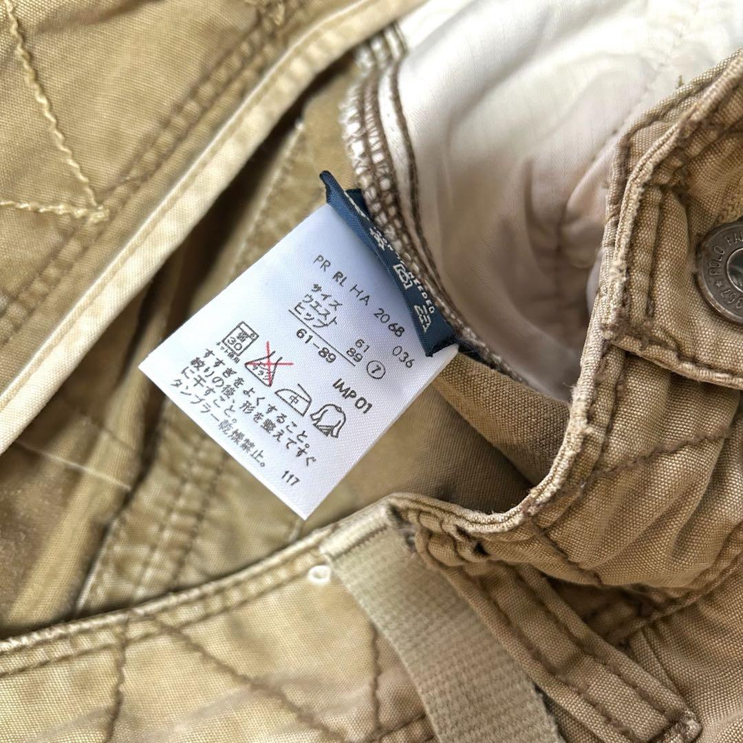 ラルフローレン パラシュート カーゴ パンツ ミリタリー ブラウン サイズ7