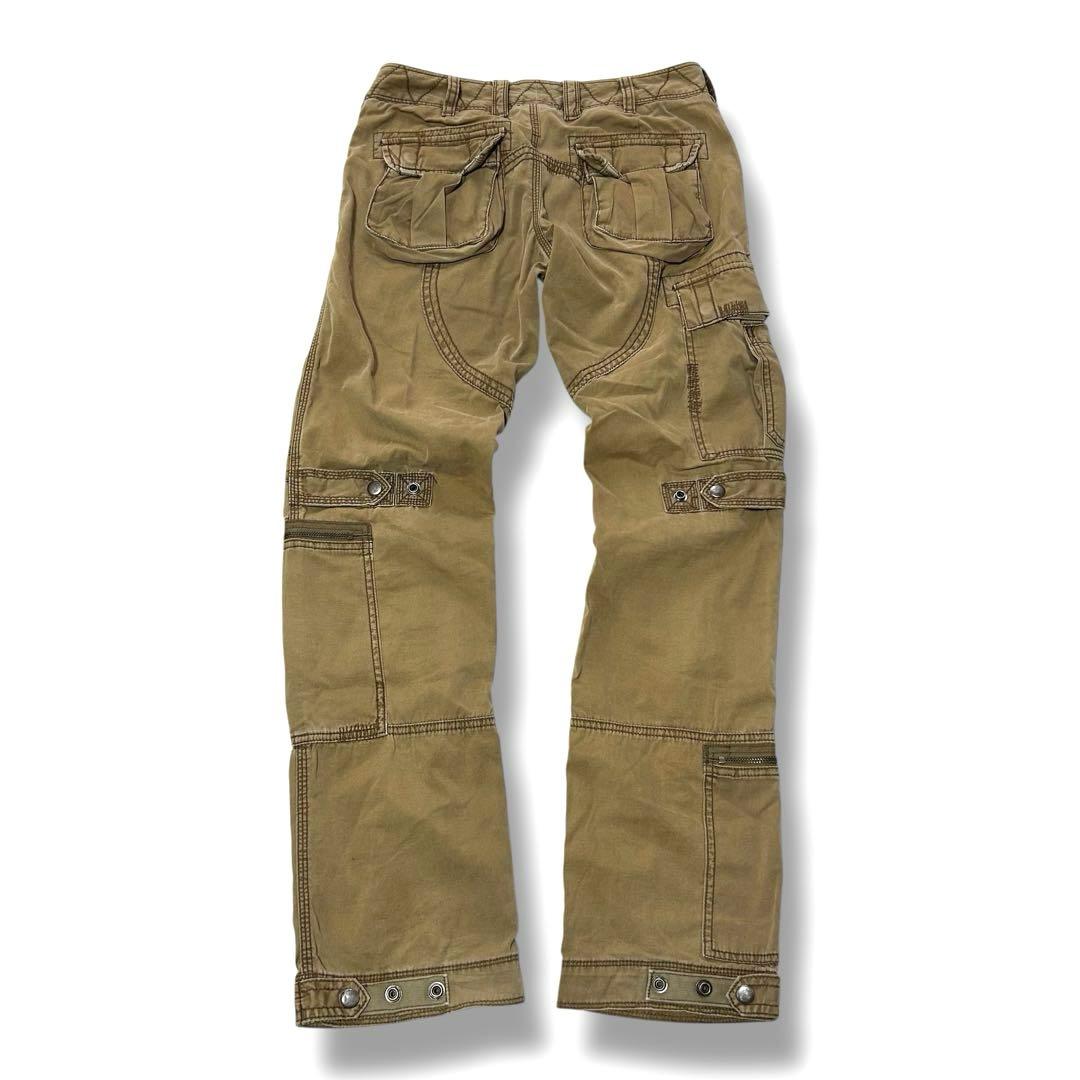 ラルフローレン パラシュート カーゴ パンツ ミリタリー ブラウン サイズ7