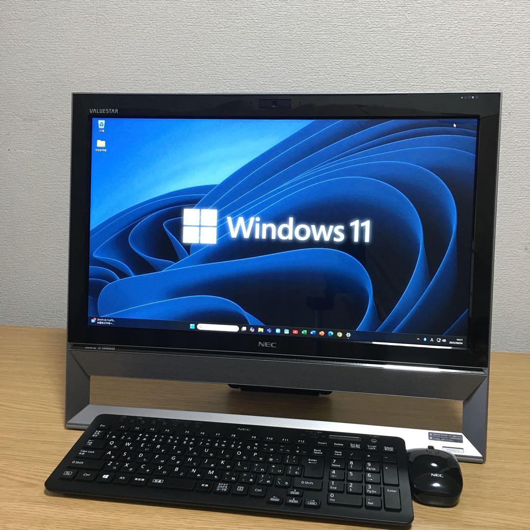 NEC VALUESTAR 地デジ 一体型 デスクトップ Win11 21.5'