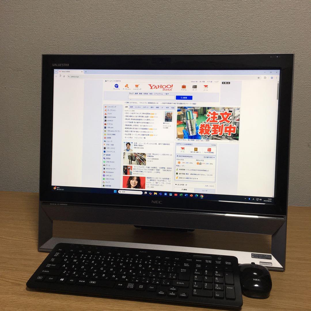 NEC VALUESTAR 地デジ 一体型 デスクトップ Win11 21.5'