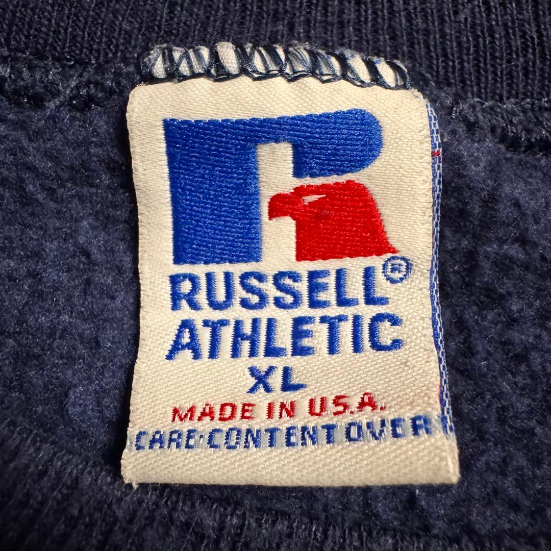 【90's】USA製 RUSSELLATHLETIC ネイビー無字スウェットXL