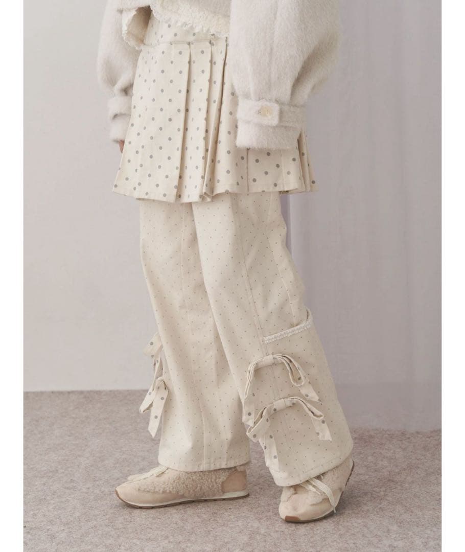 パンツ merry jenny lulu dot ribbon pants