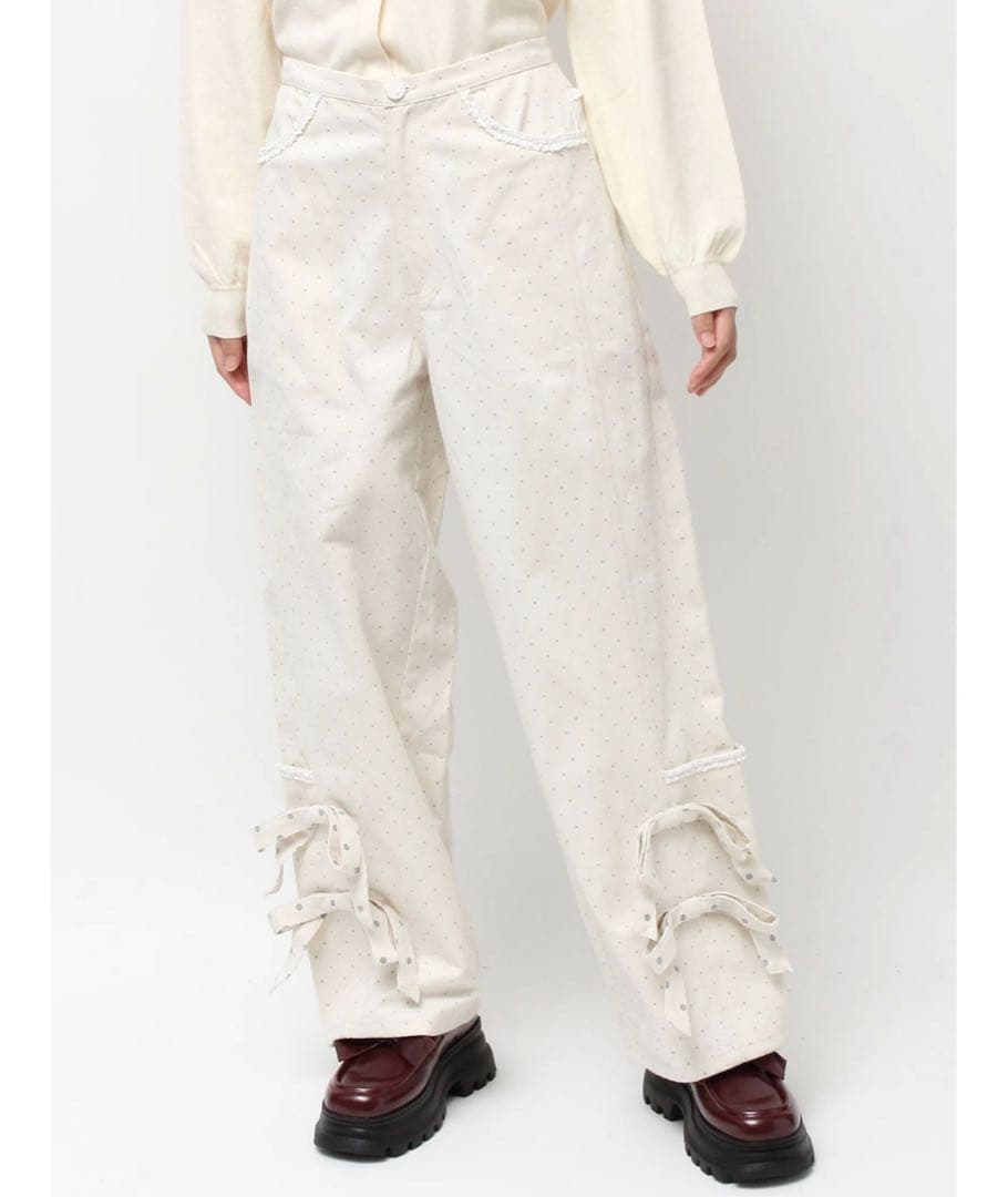 パンツ merry jenny lulu dot ribbon pants