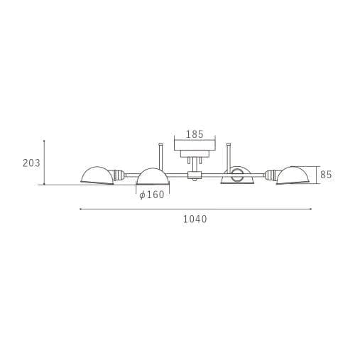【美品】ハモサフィーノ4 HEMOSA FINO4 4灯 ブラック ライト