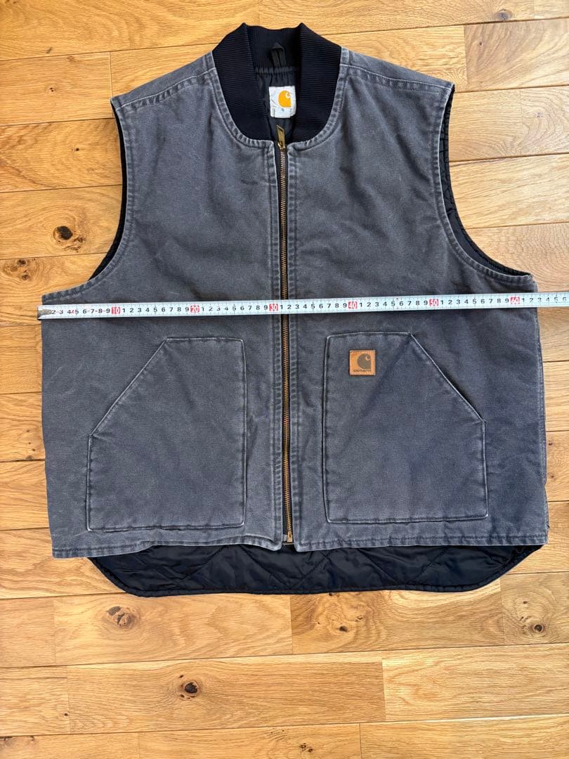 Carhartt グレー ベスト XL グッドフェード