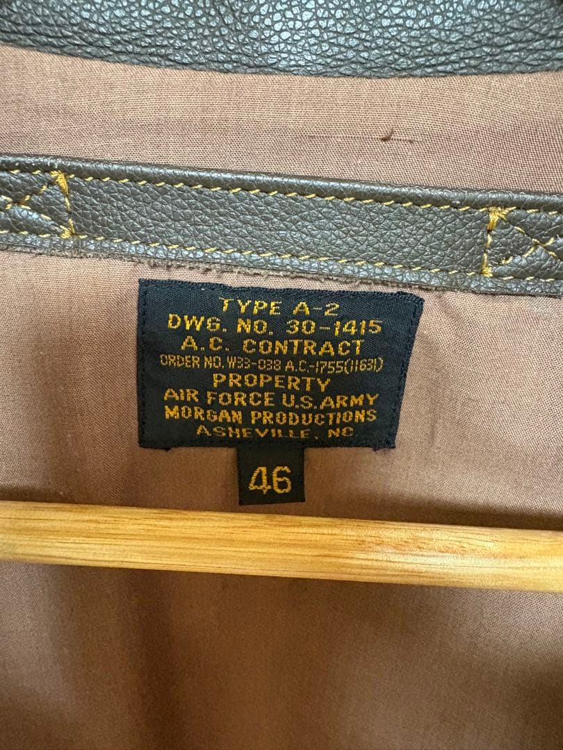 D　90's A-2 レザージャケット