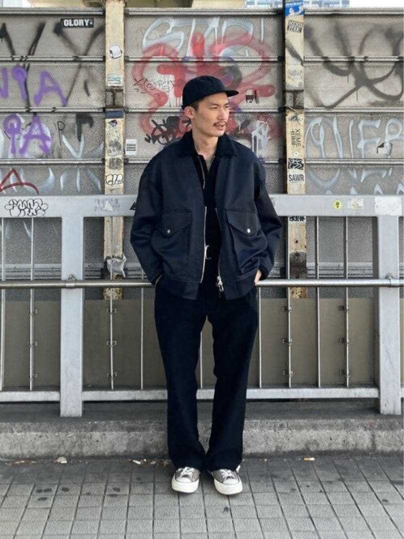 UNITED TOKYO ドレープジャンプスーツ オールインワン 黒