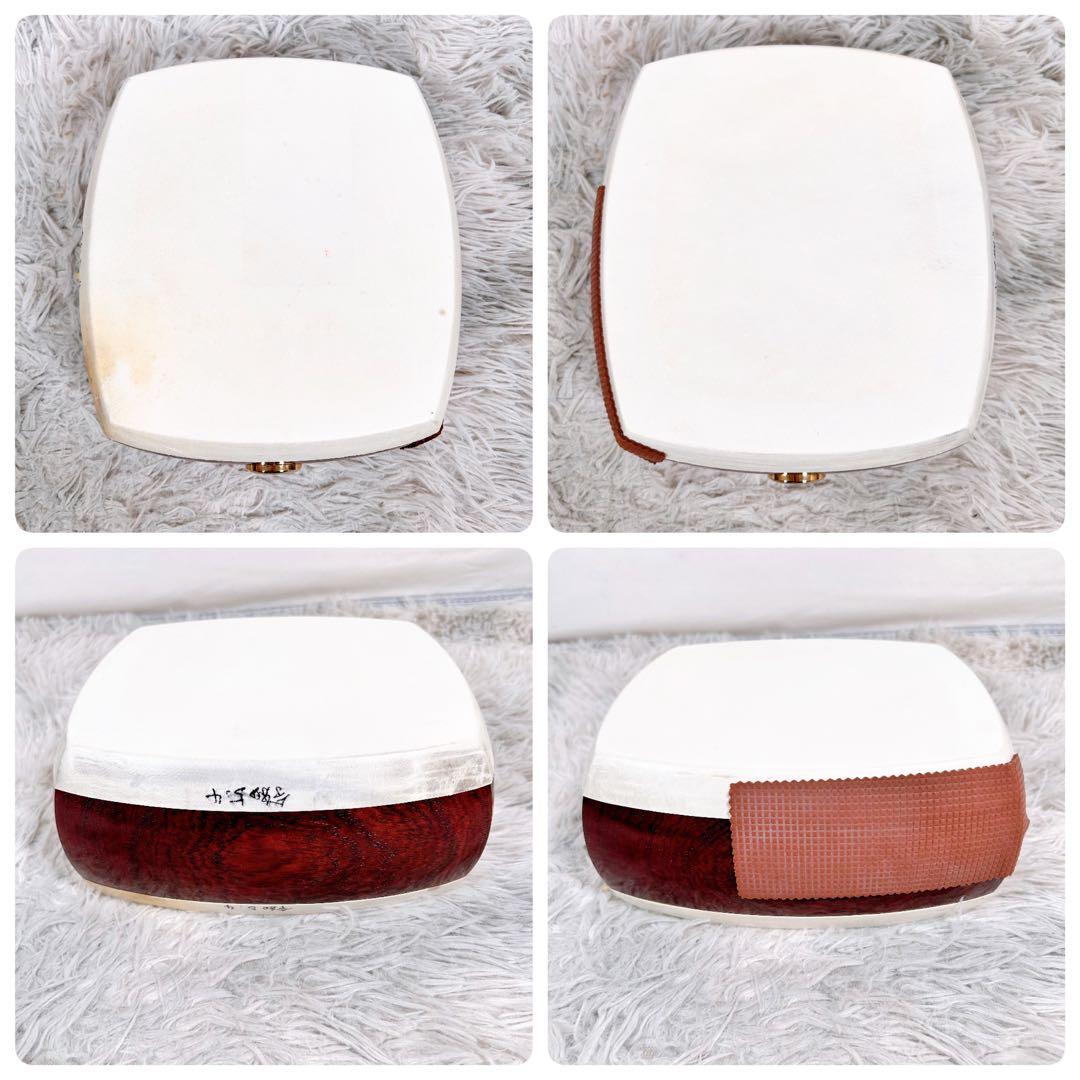 【希少】津軽三味線　紅木　太棹　東さわり付　本皮　皮やぶれなし　二本溝