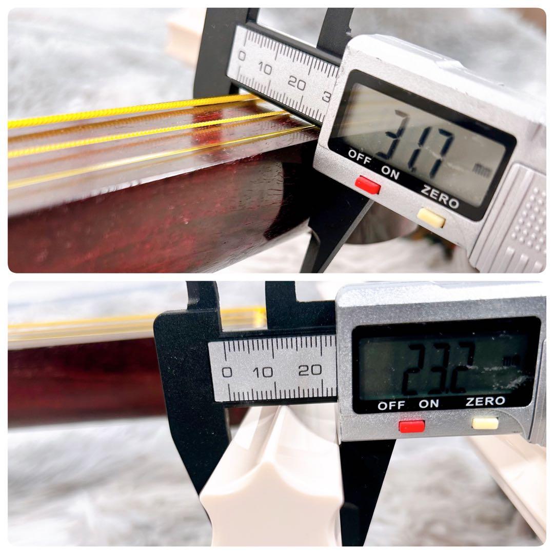 【希少】津軽三味線　紅木　太棹　東さわり付　本皮　皮やぶれなし　二本溝