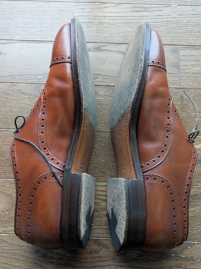 【美USED】Alden 9D セミブローグドレスシューズ／オールデンメダリオン