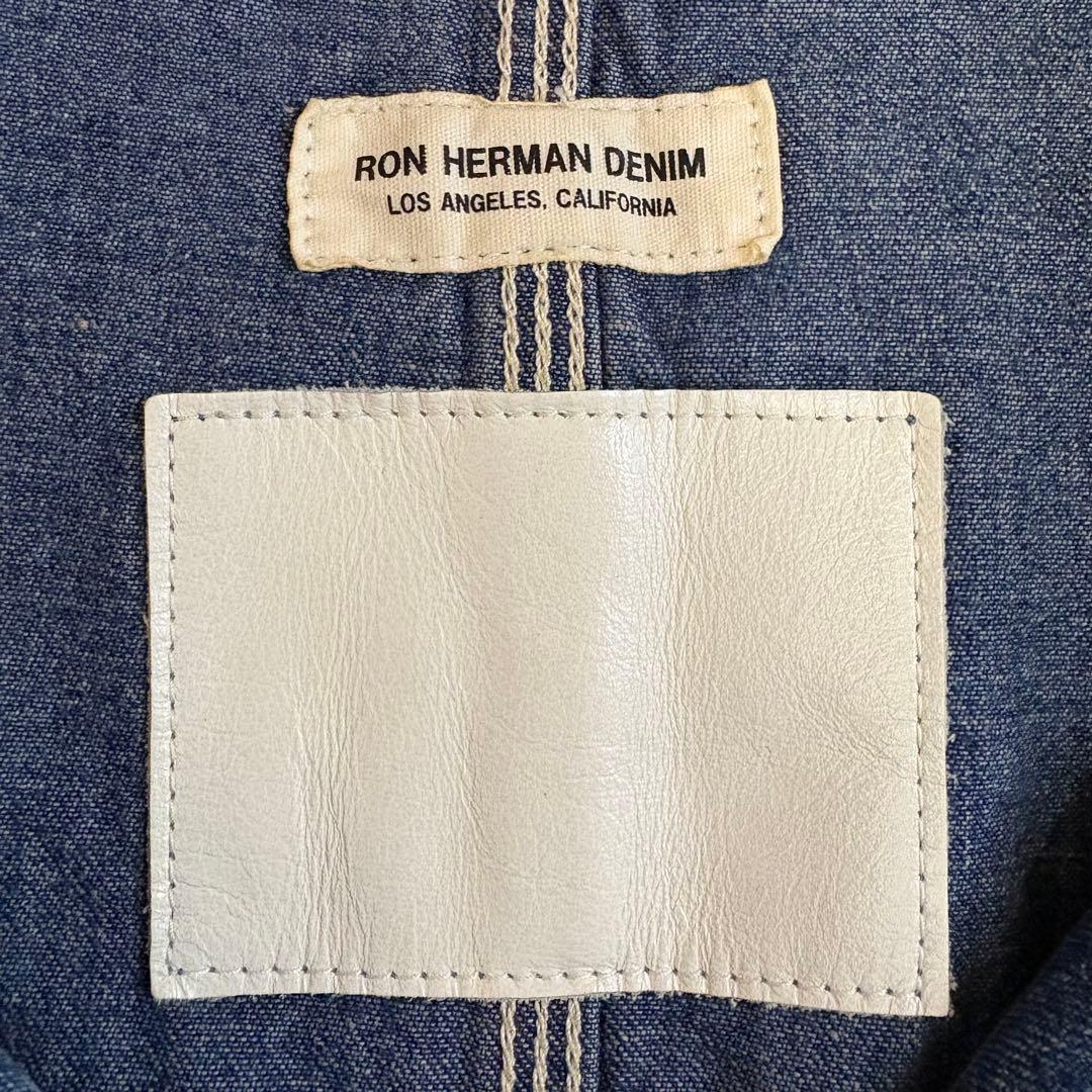 美品Ron Herman ヴィンテージ加工 デニムカバーオール XL