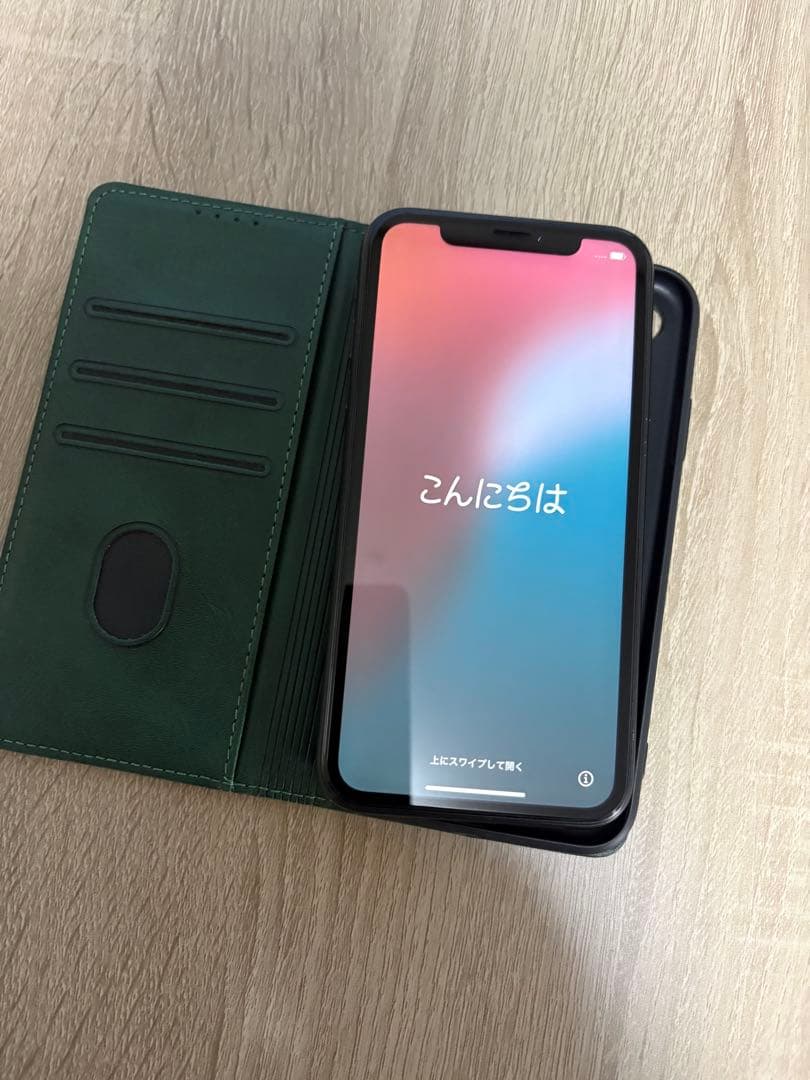 美品❗️iPhoneXR Black 64GB ケース付 バッテリー90%