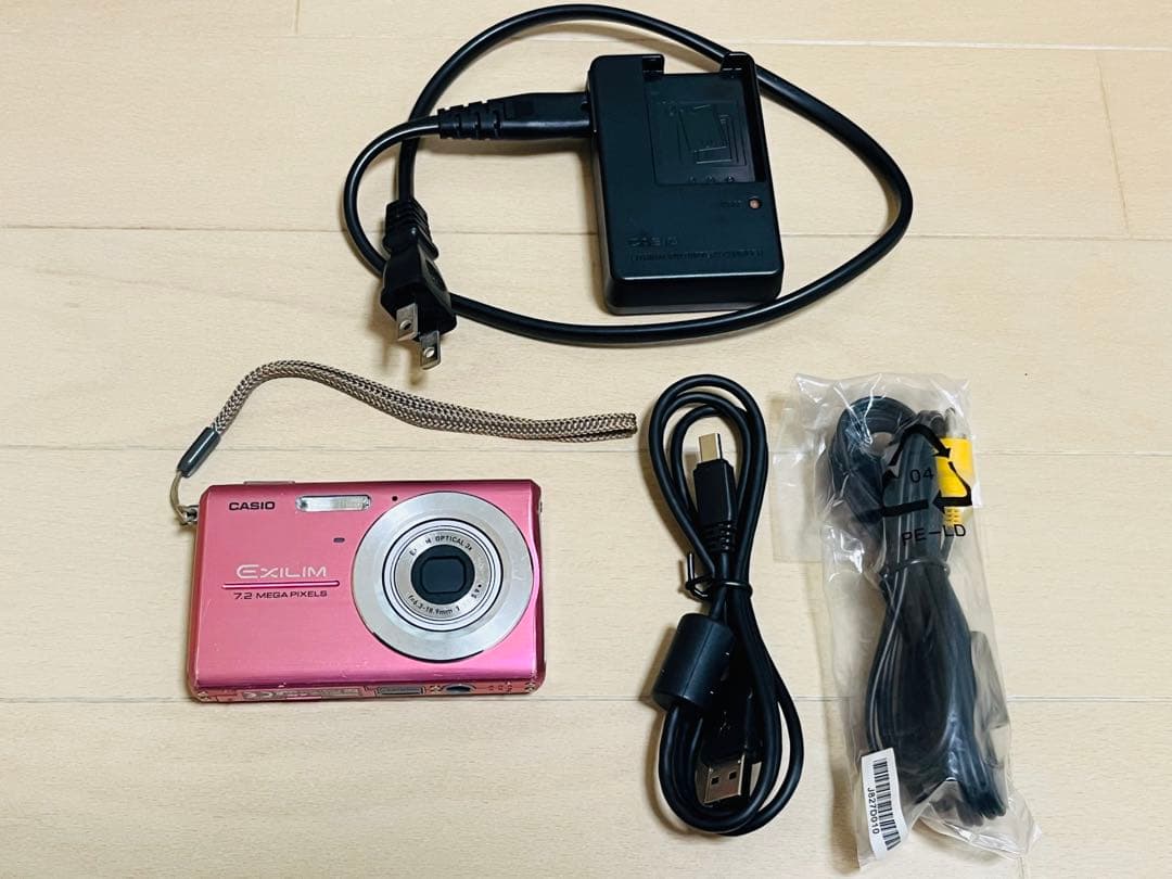 CASIO　カシオ　デジカメ　EX-Z75　ピンク　バッテリー付　動作確認済