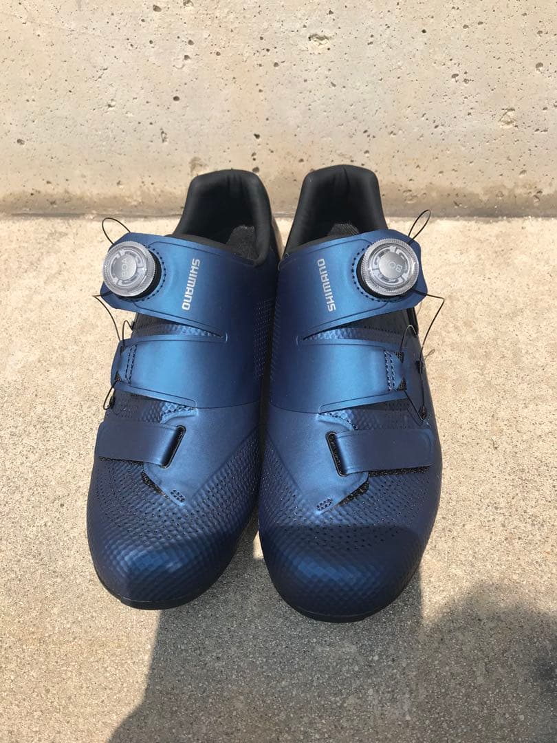 新品 SHIMANO RC502 SPD-SL シューズ ブルーブラック