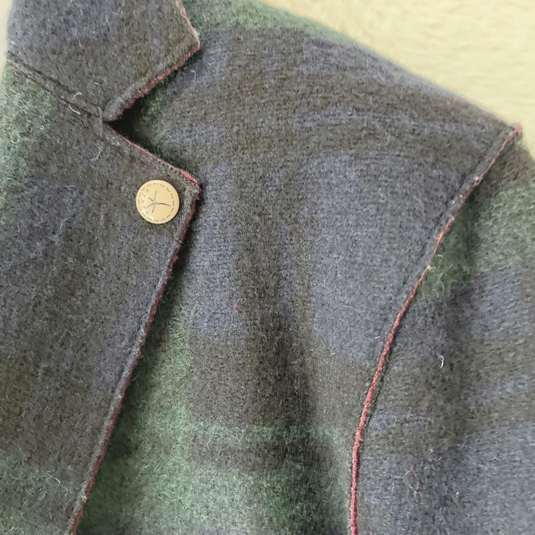 極美品】アティピコ イタリア製 テーラードジャケット 48 L ブラックウォッチ