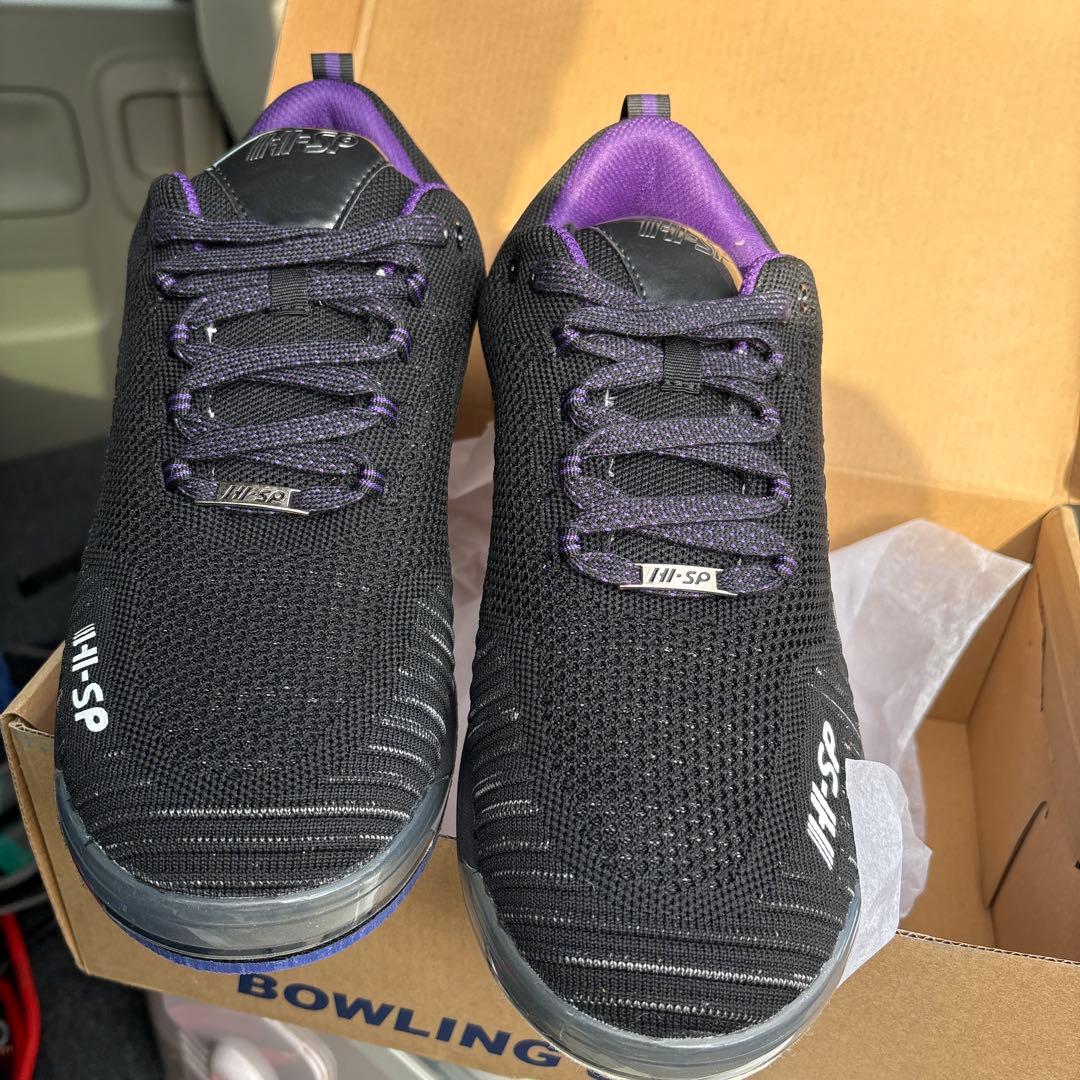 HSP ボウリングシューズ ブラック/パープル