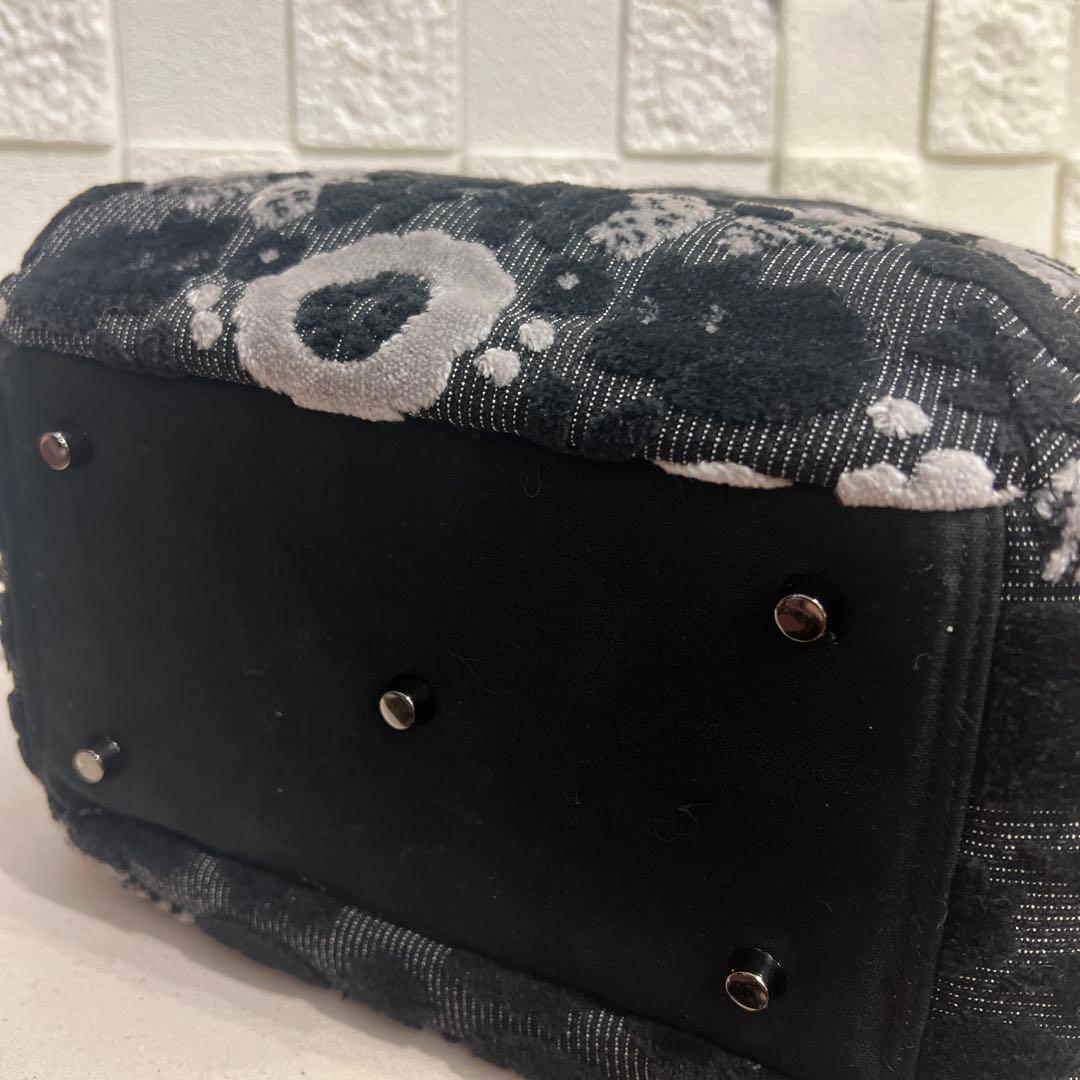 専用【ジョリーフルール】もふもふ　チューリップバック　M パンダブラック