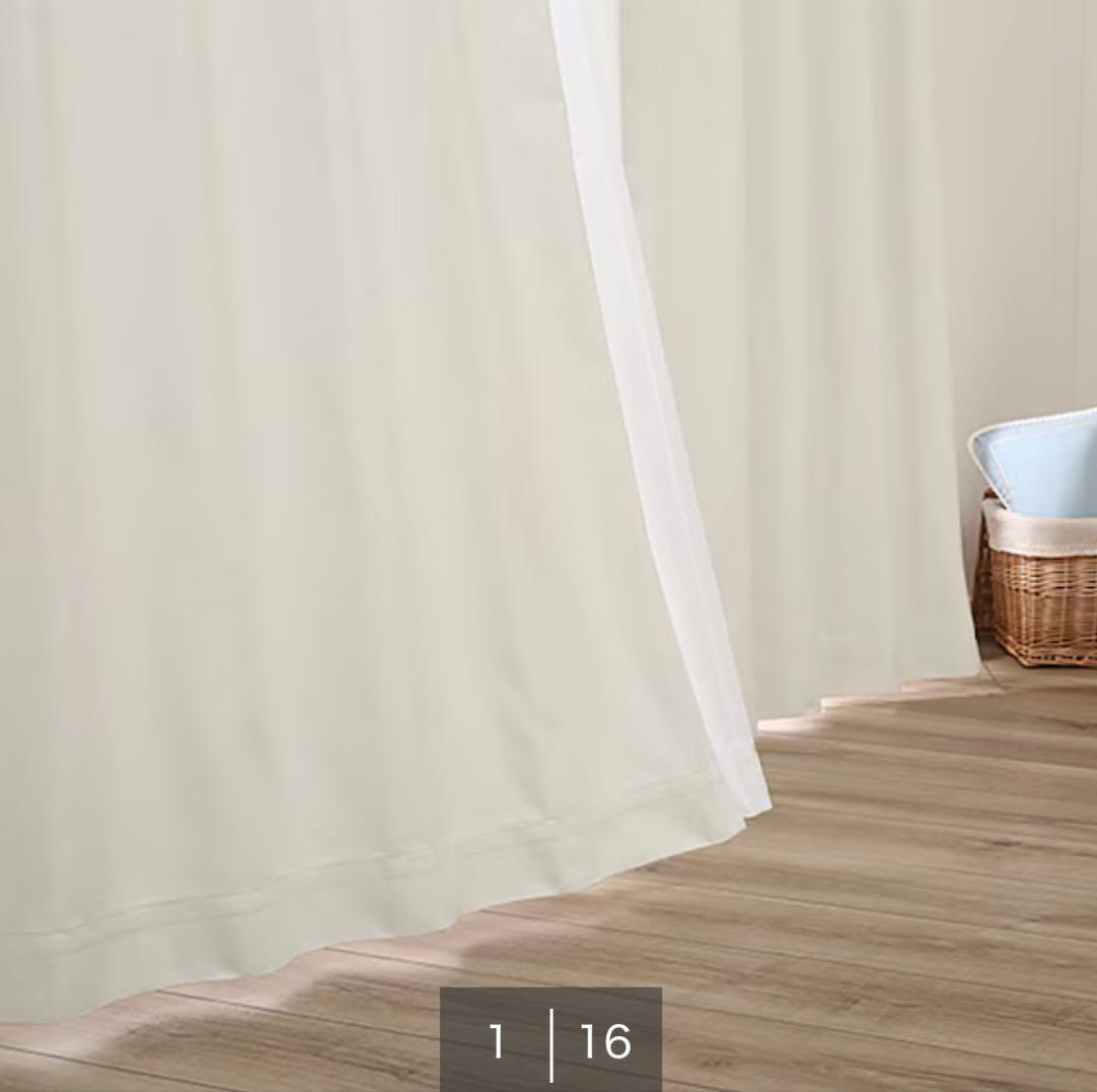 ニトリ　カーテン・レースカーテン4枚セット(150×185) 定価18,780円