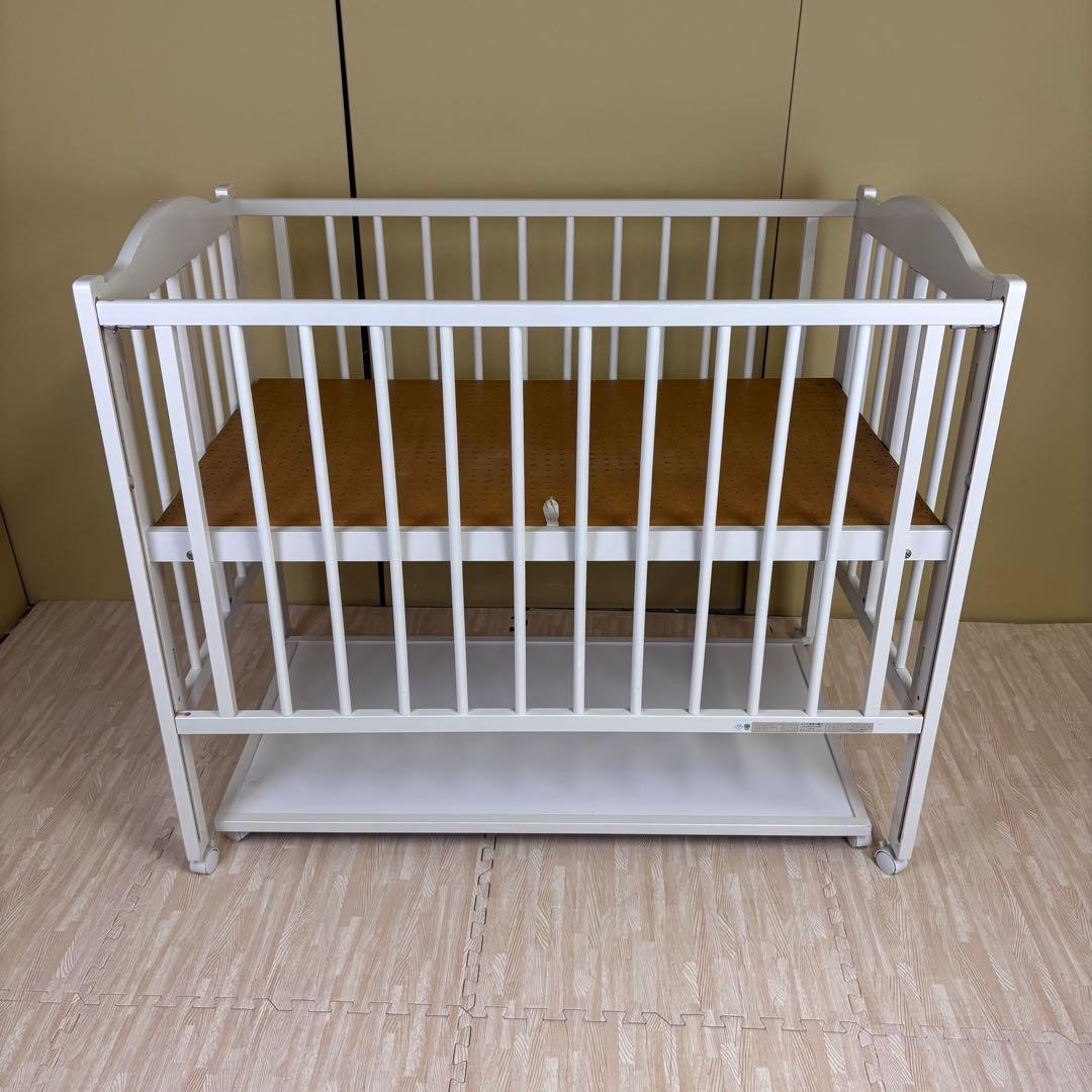 除菌清掃済☆綺麗☆　安心安全の日本製　スリーピー　ワンタッチハイベッド　ホワイト