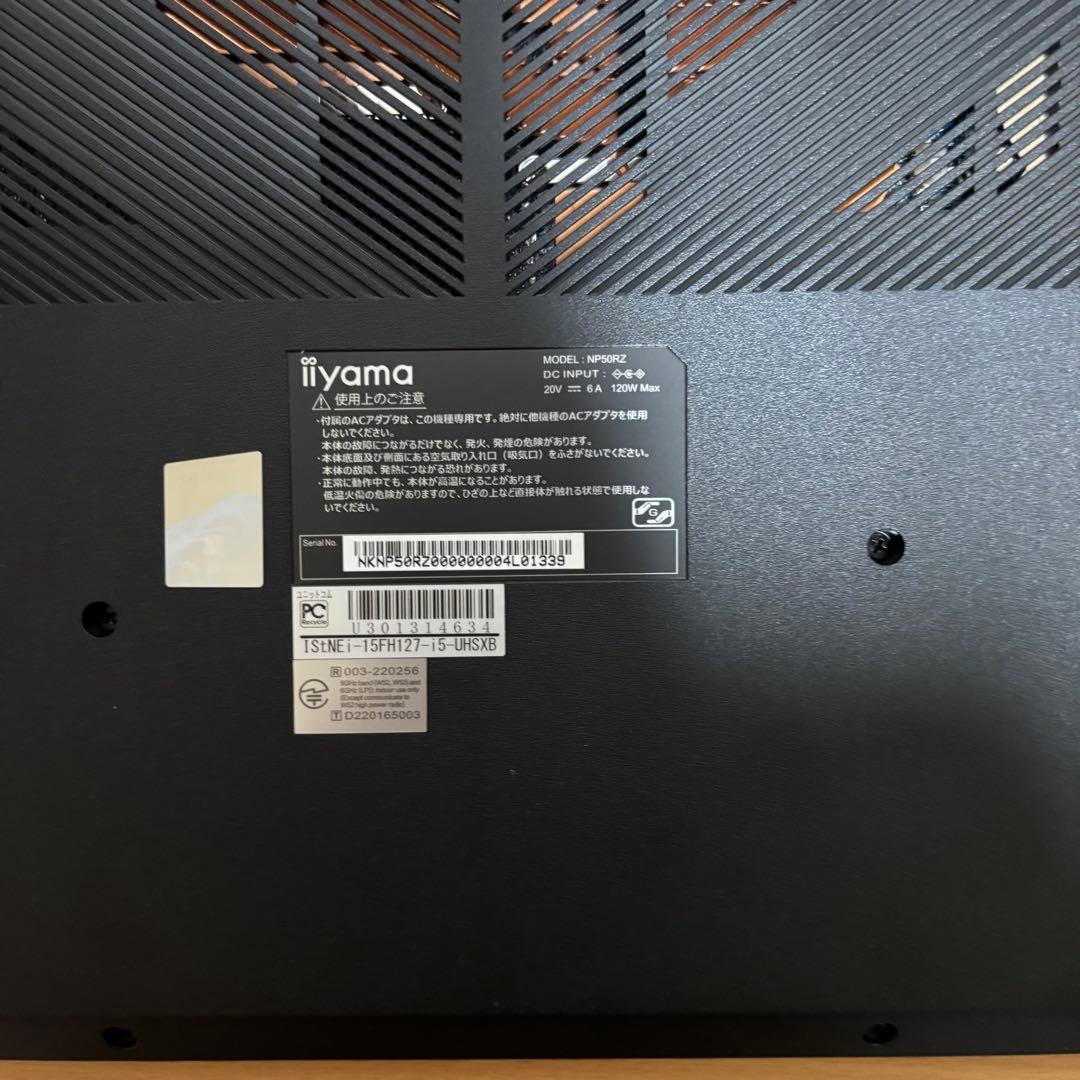 iiyama Core i5 16GB SSD500GB ノートPC 高性能