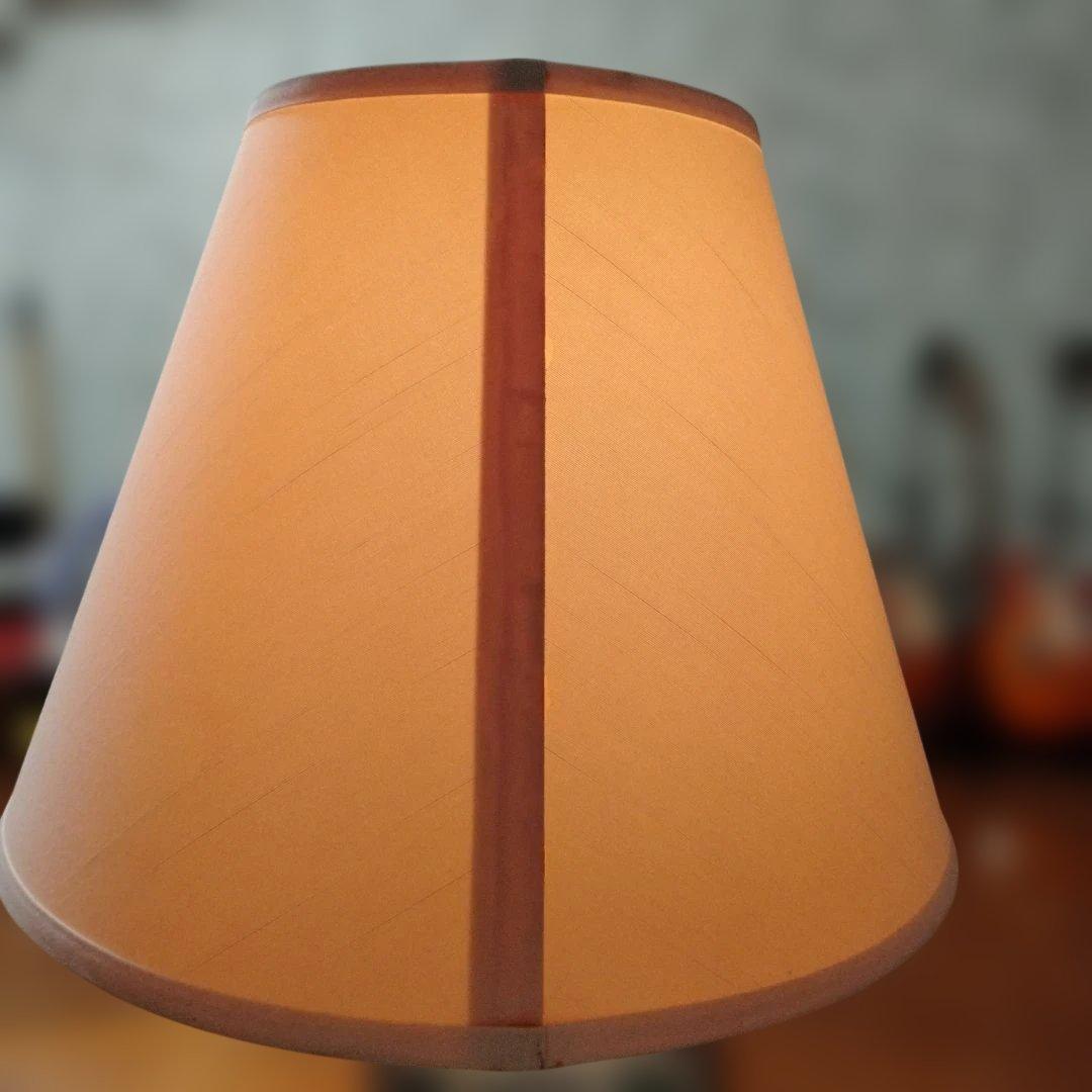 電気スタンド ランプ 照明 電球 ライト 大型 陶器 木製 青華緑彩 花柄