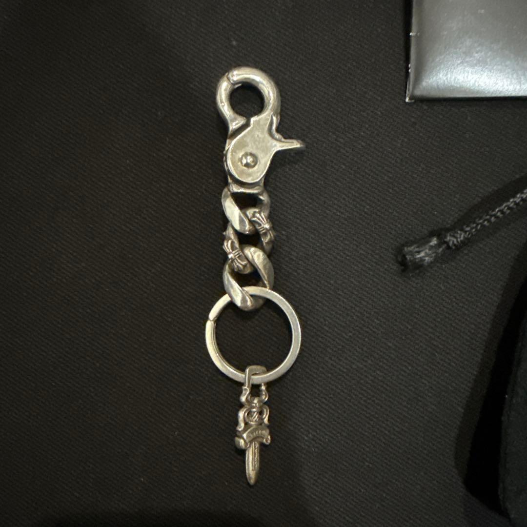 クロムハーツ キーリング ショート ファンシーチェーン 2リンク