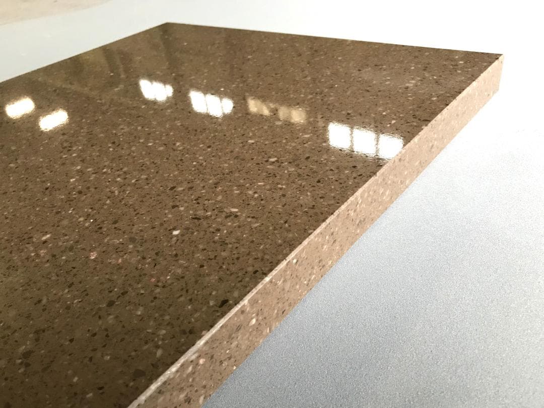 【つるまる】イタリア製大理石 『ブラウン』 オーディオボード3枚●5面磨き