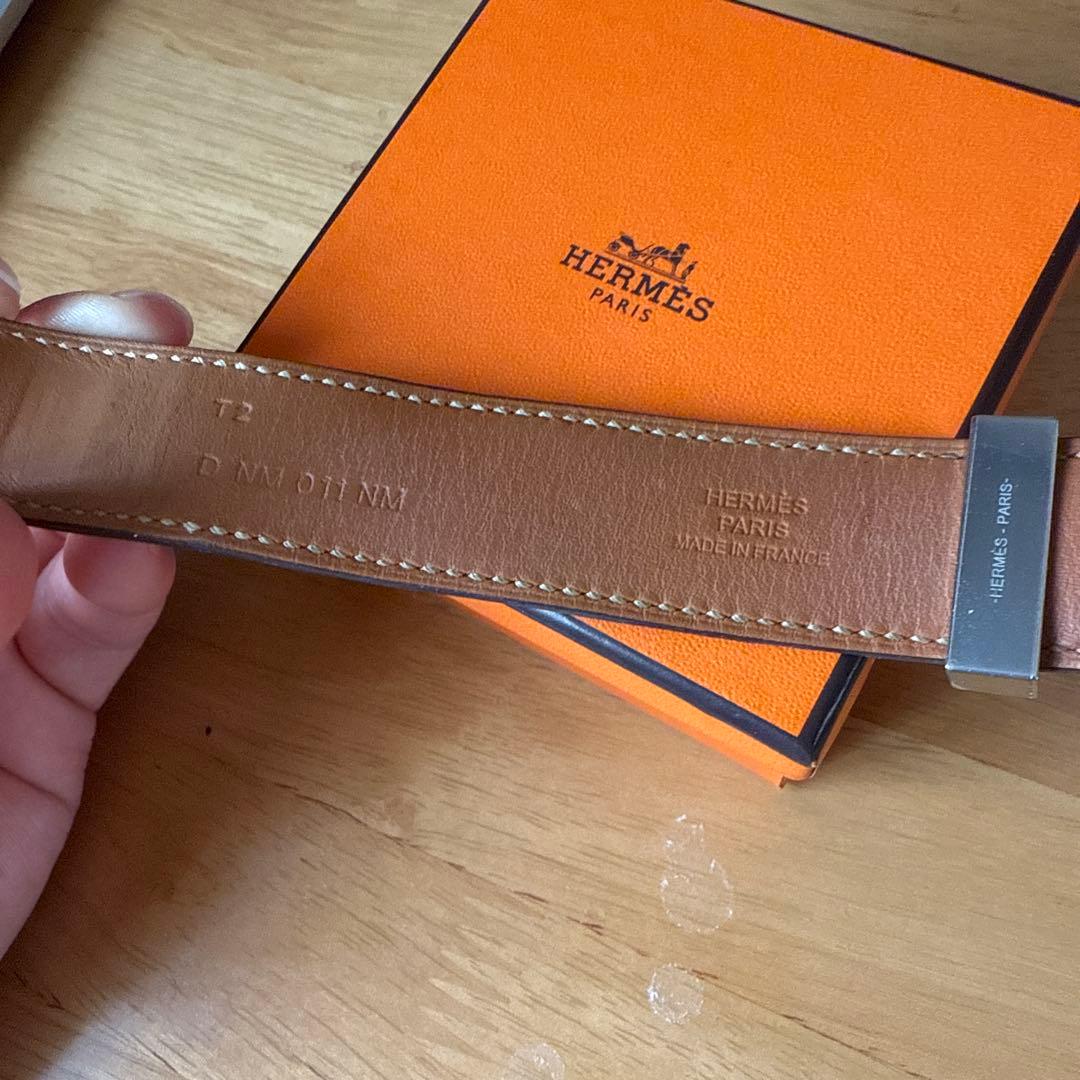 【Lily】HERMES コリエドシアン バングル D刻 エトゥープ