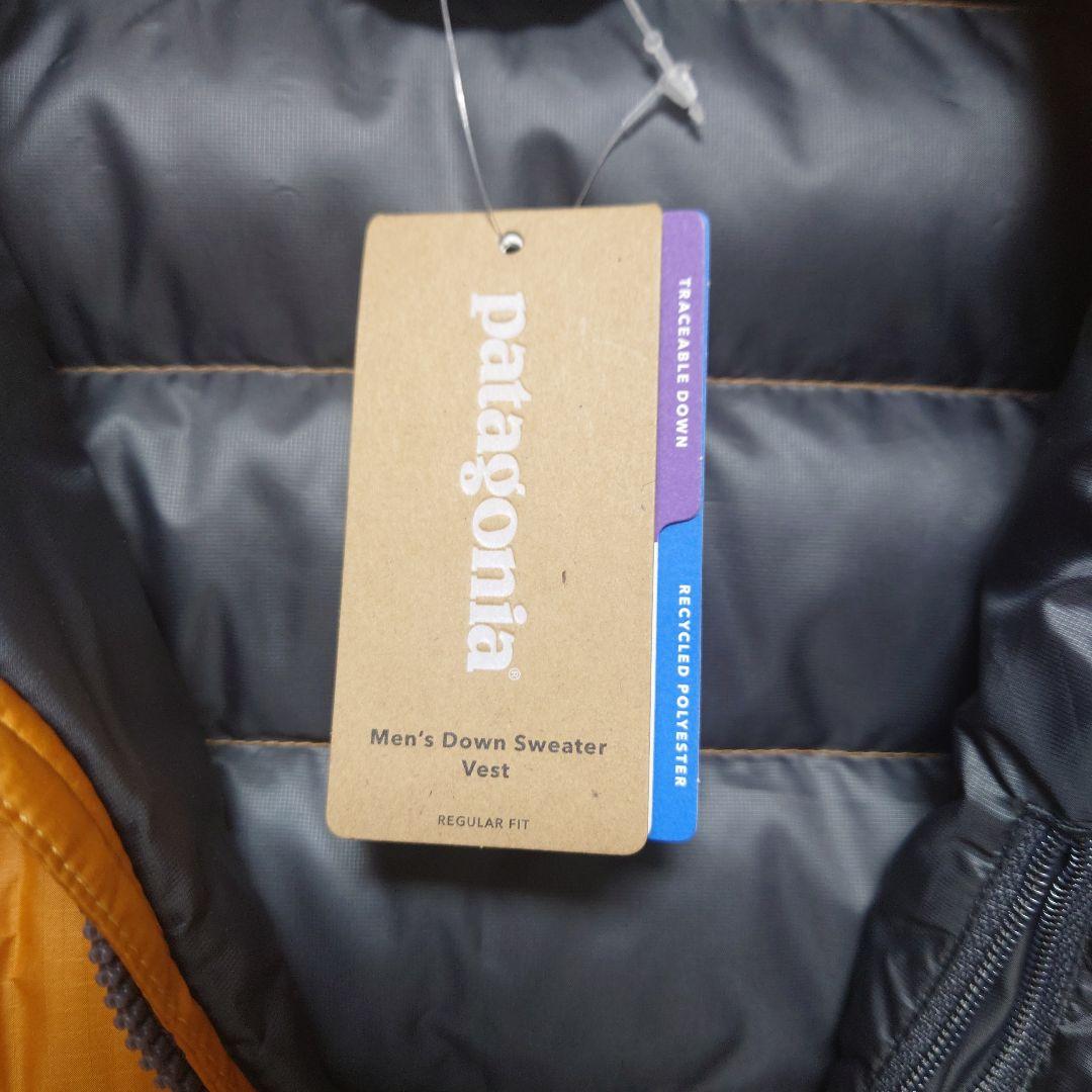 【新品未使用】patagonia ダウンベスト M オレンジ