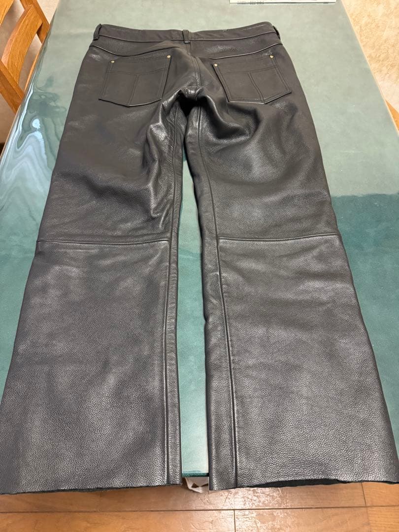 NANKAI革パン、レザー パンツ XL 黒