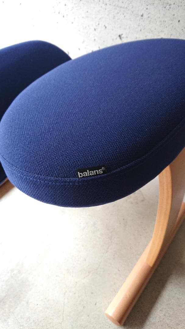 【良品】サカモトハウス バランスチェアイージー 　ブルー